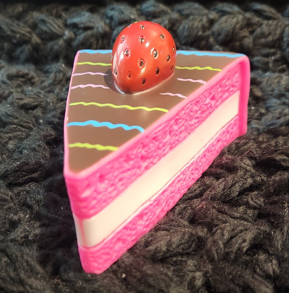 Dog Toy...Squeaky Strawberry Chocolate Cake